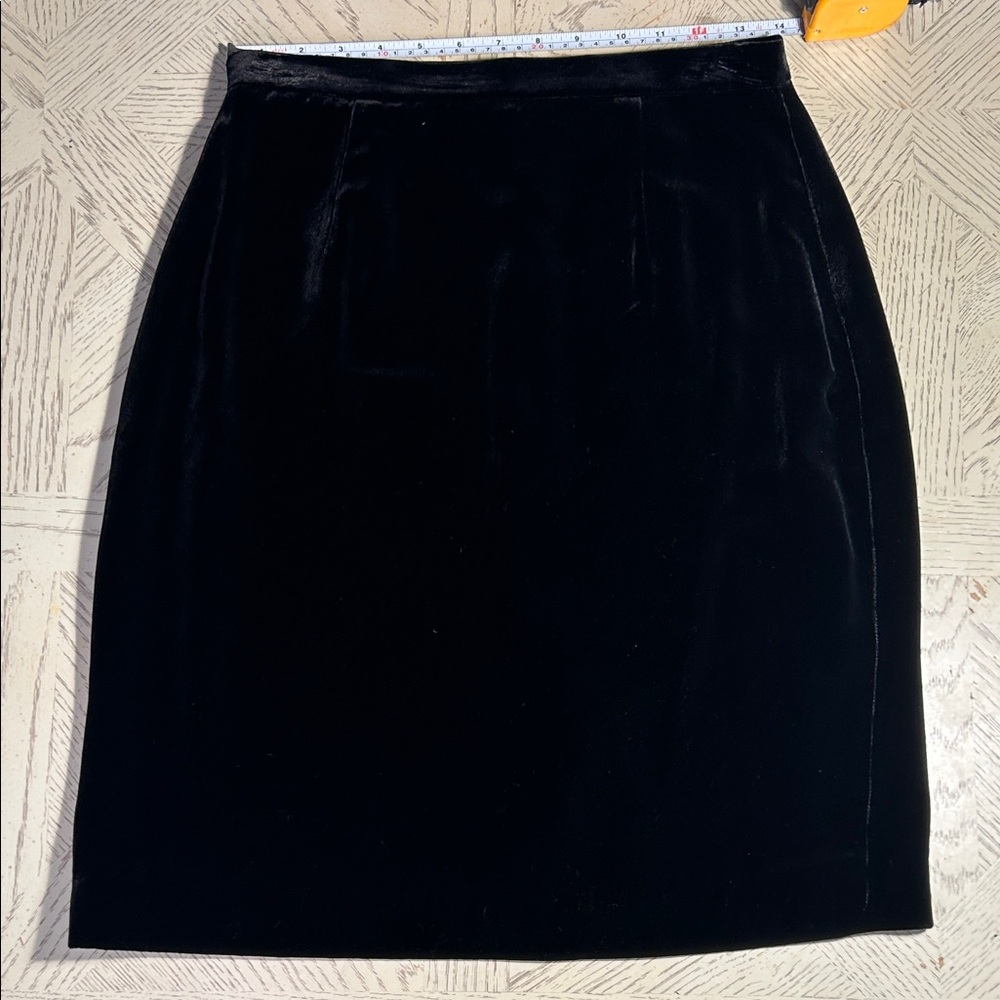 Vintage Ann Taylor Black Velvet Skirt